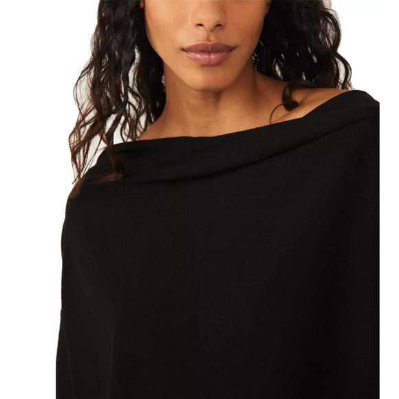 NEW FREE PEOPLE just chill tee in black - Picture 4 of 4